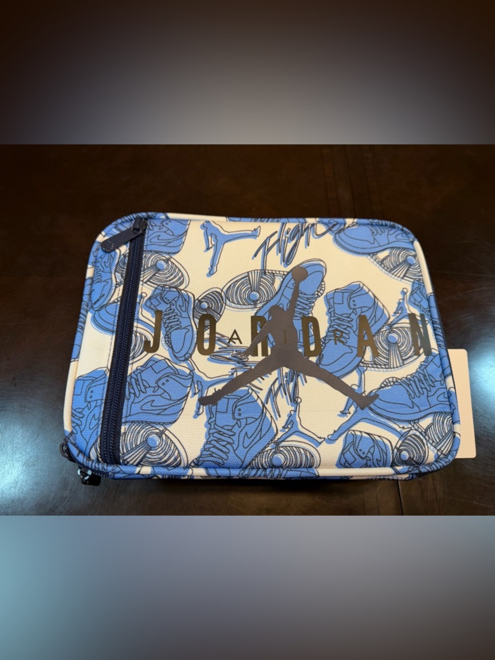 New Nike Air Jordan Insulated Lunch Box Blue White - Picture 3 of 12